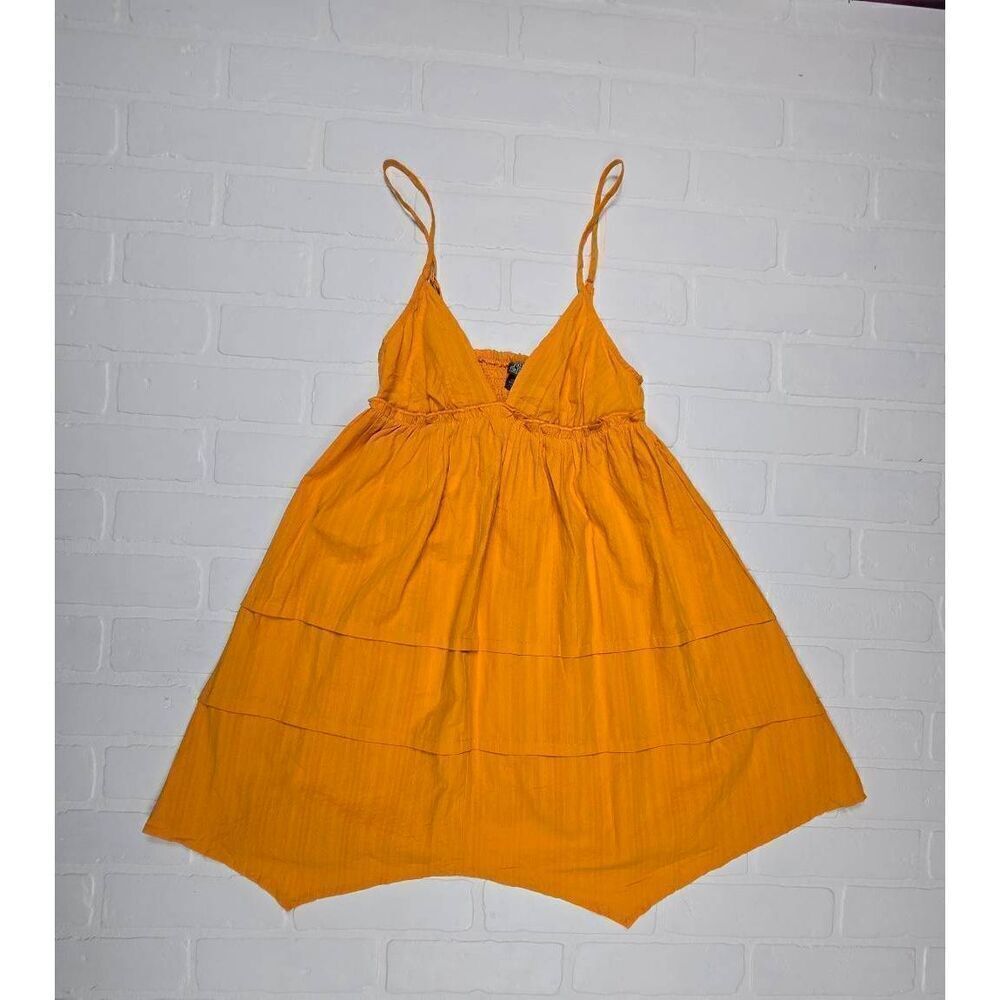 Wild Fable Mango Orange Flip Flop Mini Dress XXS